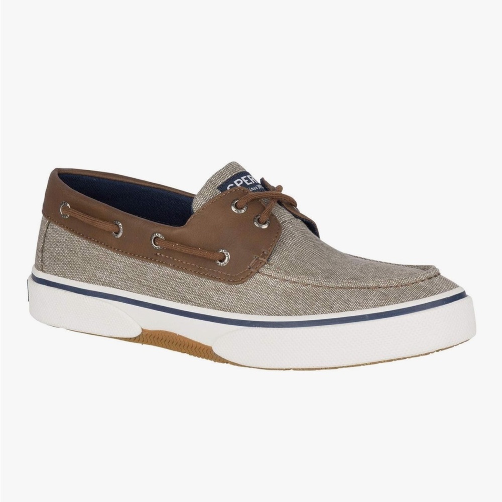 Sperry Brown Boat Shoes with Moc-Toe Stitching